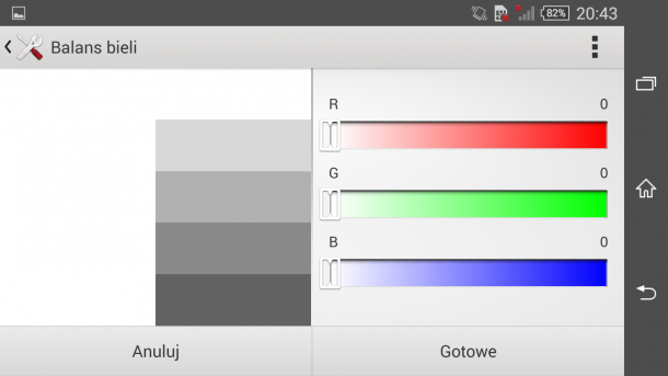 sony xperia z3 compact zmiana barwowa kolorów