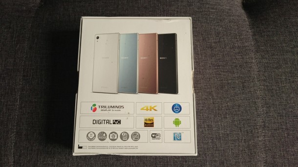 sony xperia z3+ opakowanie 1