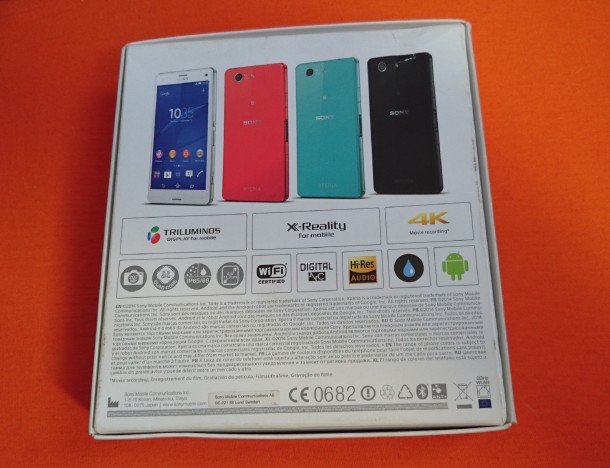 sony xperia z3c box 2