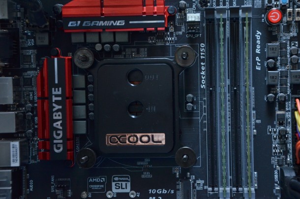 Alphacool NexXxoS XP³ Light – Acetal Edition montaż Gigabyte Z97 Gaming 7