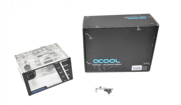 Alphacool Repack – Single Laing D5 rezerwuar pudełko zawartość opakowania