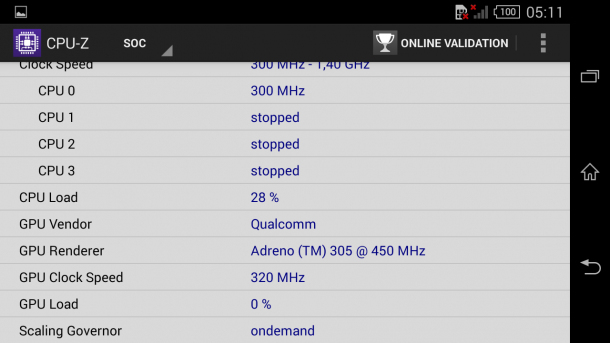 cpu-z2 xperia t3