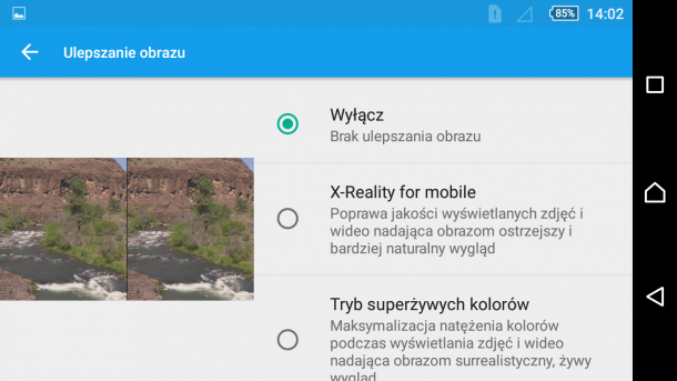 sony xperia z5 compact ulepszanie obrazu 3