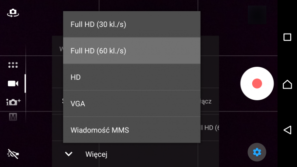 sony xperia z5 - wbudowana aplikacja aparatu (2)