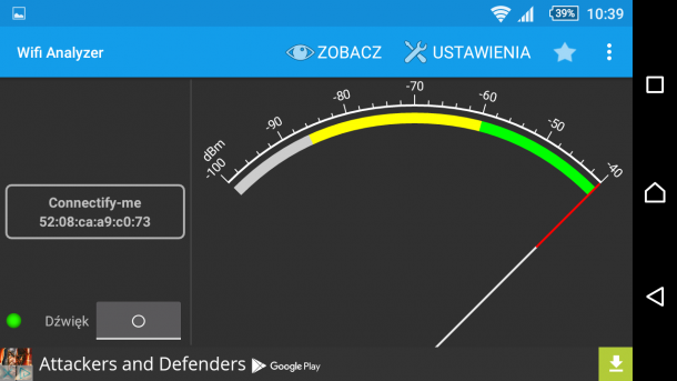 sony xperia z5 - wifi analyzer - test sygnału (1)