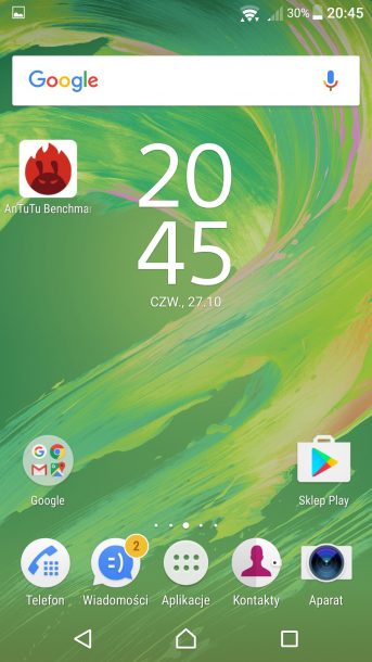 sony xperia x performance nakładka android