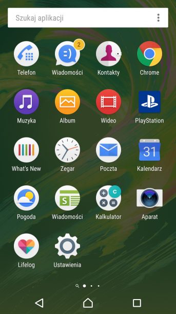 sony xperia x performance nakładka android