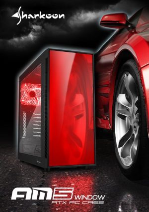 Sharkoon AM5 Window 1 300x425 Obudowa Sharkoon AM5 – prosto z lakierni samochodowej
