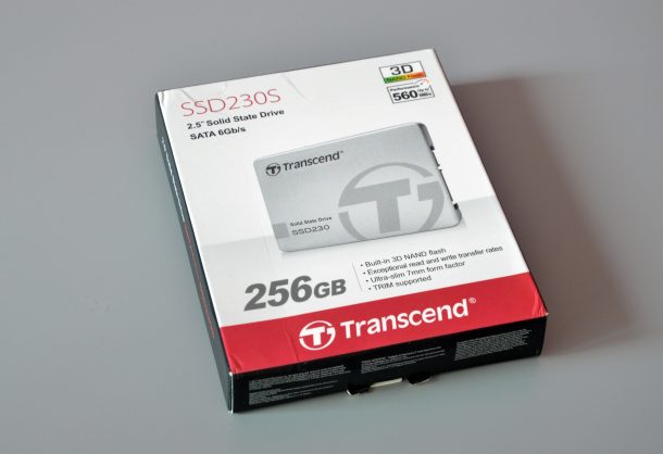 Transcend 230s test dysku SSD opakowanie