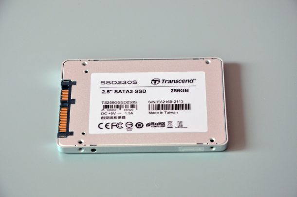 Transcend 230s wygląd dysku 256 gb