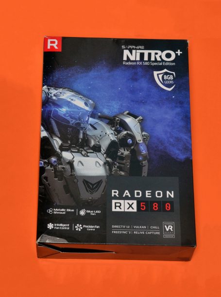 Sapphire RX580 Nitro+ 8GB Special Edition opakowanie