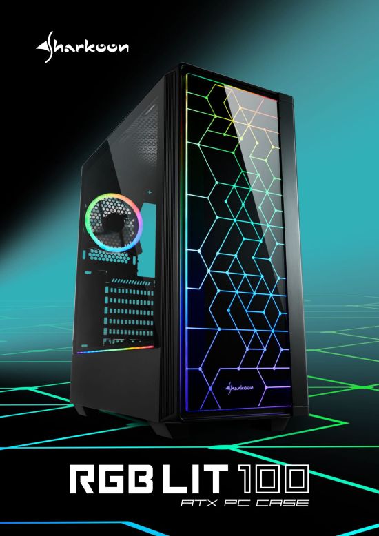 Sharkoon RGB LIT 100 pl 01 550 Seria RGB LIT – Sharkoon w futurystycznej odsłonie