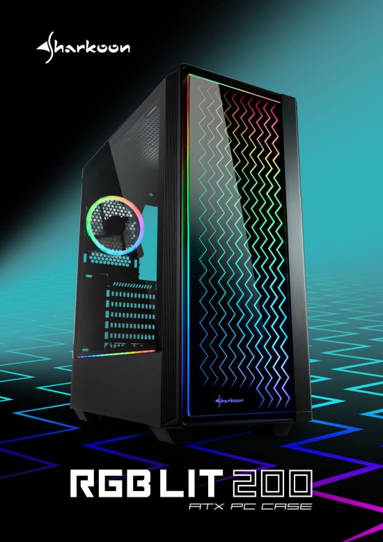 Sharkoon RGB LIT 200 pl 02 550 Seria RGB LIT – Sharkoon w futurystycznej odsłonie
