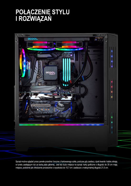 Sharkoon RGB LIT pl 550 1 Seria RGB LIT – Sharkoon w futurystycznej odsłonie