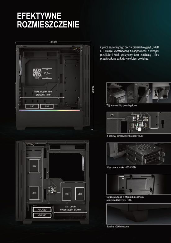 Sharkoon RGB LIT pl 550 3 Seria RGB LIT – Sharkoon w futurystycznej odsłonie