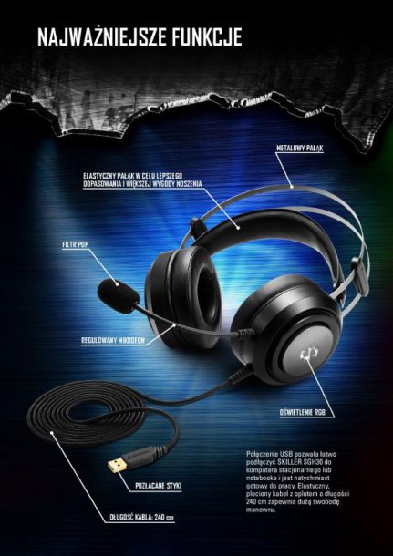 Sluchawki Sharkoon SGH30 550 3 1 431x610 Sluchawki Sharkoon SGH30 550 3 1
