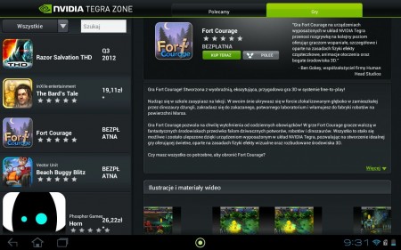 Acer Iconia TAB nvidia tegra zone