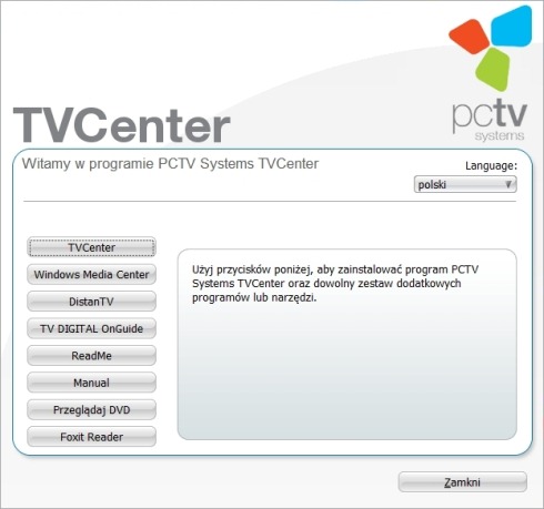 TVCenter program, PCTV Broadway 2T 