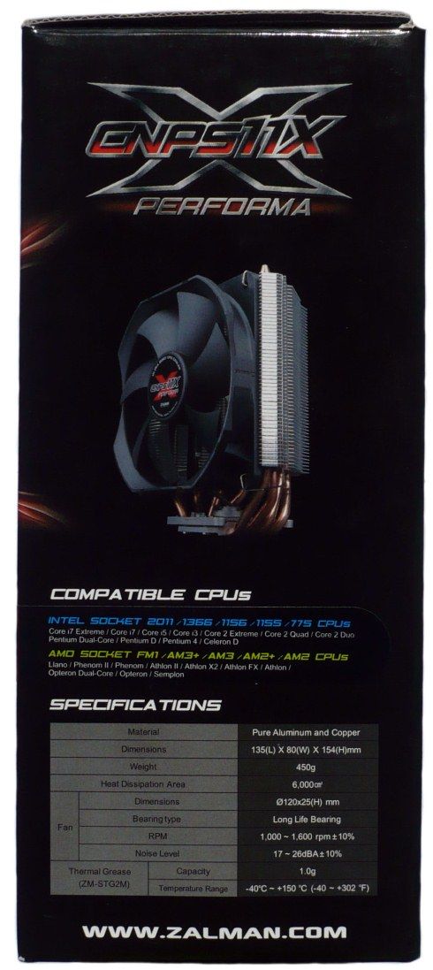 Zalman CNPS11X Performa opakowanie