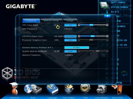 Gigabyte Z77X-UD5H-WB WIFI, BIOS UEFI, 3D BIOS