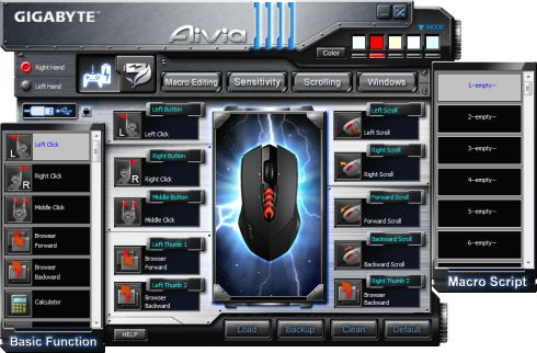 oprogramowanie Gigabyte Aivia