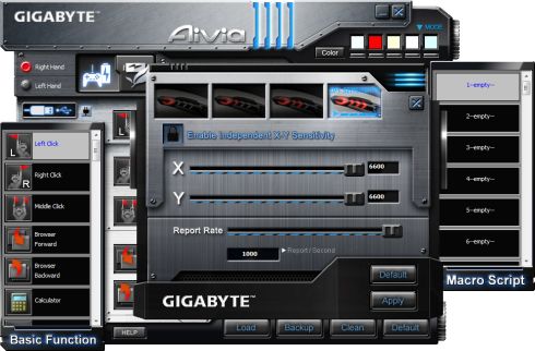 oprogramowanie Gigabyte Aivia