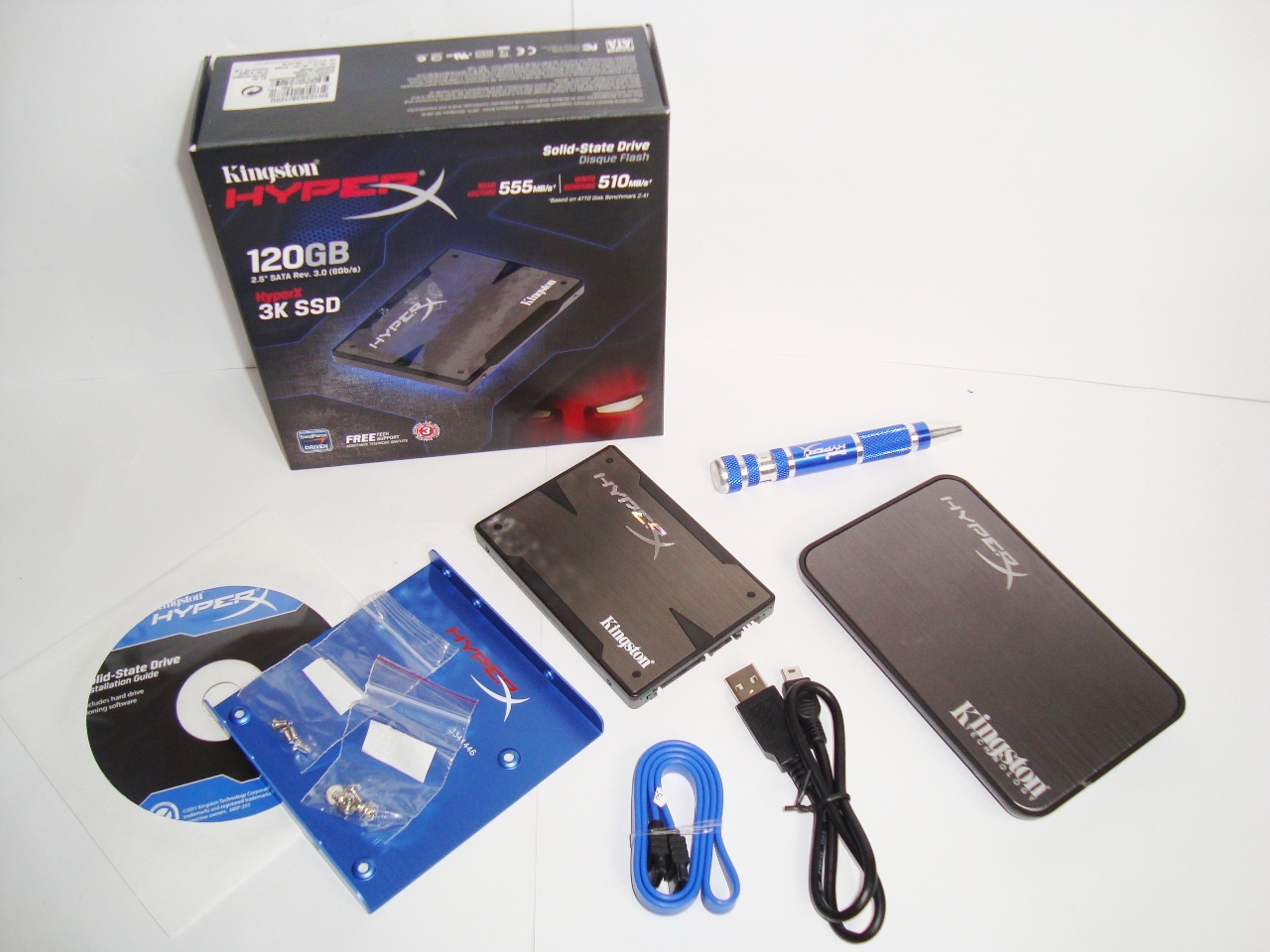 Kingston HyperX 3K SSD 120GB SATA III zawartość