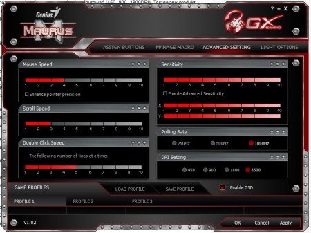 Oprogramowanie Genius Maurus GX