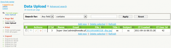 PHP Generator for MySQL