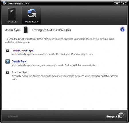 Seagate media Sync