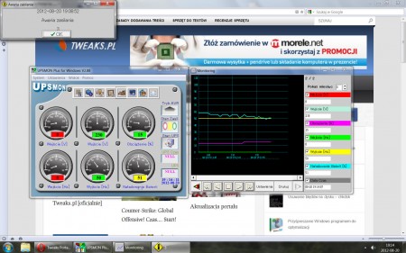 awaria zasilania system, test zasialczy UPS, tryb IDLE awaria zasilania system, test zasialczy UPS, tryb IDLE