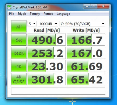 CrystalDiskMark Samsung SSD 830