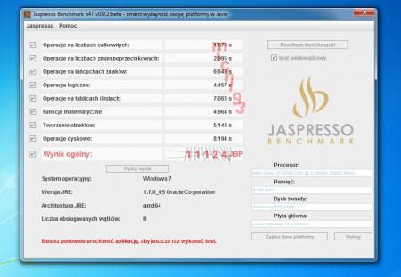 Jaspresso Benchmark Samsung SSD 830