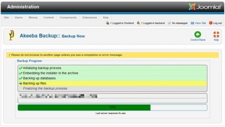 kopia Joomla, kopia zapasowa Joomla, backup Joomla