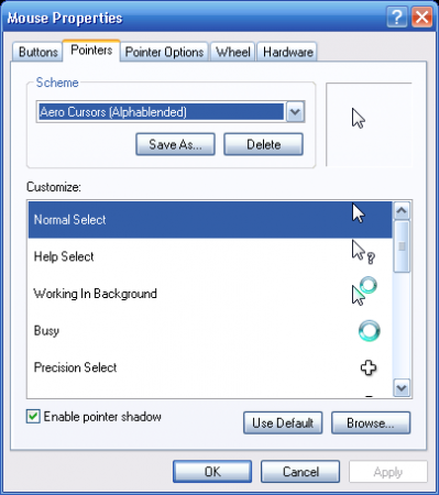 kursory Vista do Windows XP 399x450 kursory Vista do Windows XP