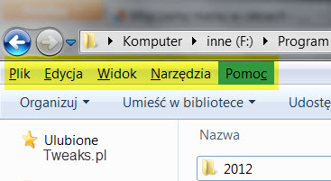 menu eksploratora Windows menu eksploratora Windows menu eksploratora Windows, eksplorator Windows, menu Windows