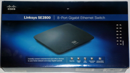 Linksys SE2800 switch pudełko