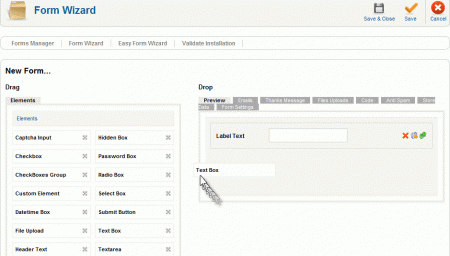 tworzenie formularza chronoforms w Joomla